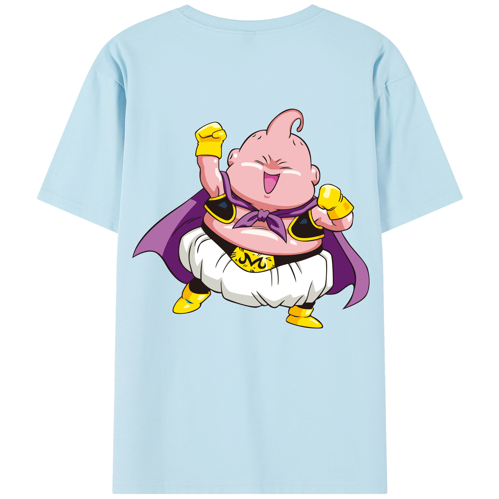 （画像用） ドラゴンボール 魔人ブウ DRAGON BALL Majin Buu 綿100％半袖Tシャツ（背面プリント）